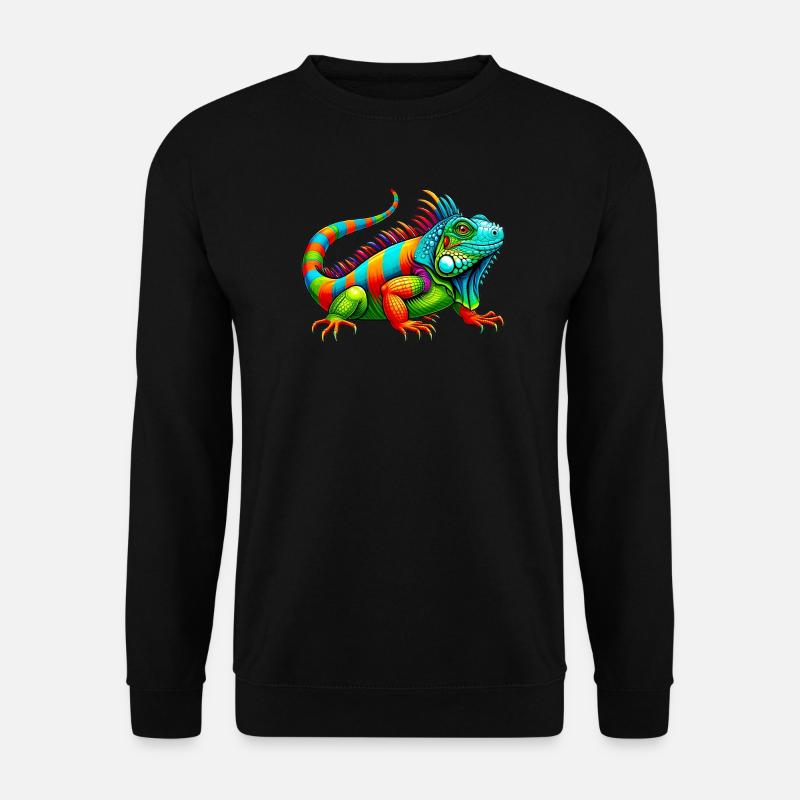 Leguan - Unisex Pullover - Schwarz
