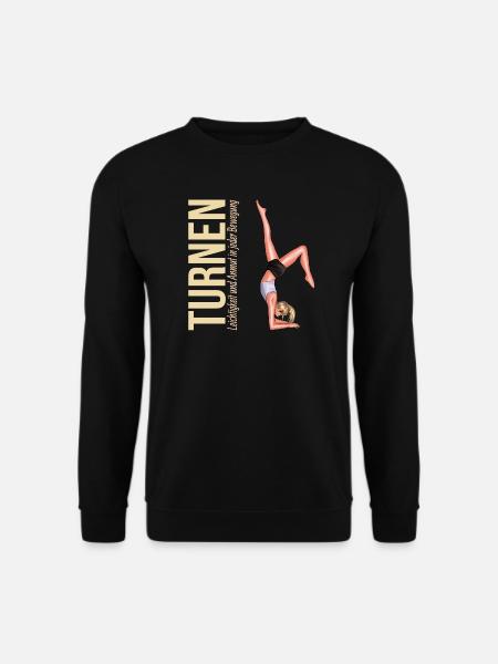 Turnen: Leichtigkeit und Anmut in jeder Bewegung - Unisex Pullover - Schwarz