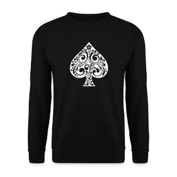Jeux de cartes Jeux d’argent Joueurs professionnels Poker Casino - Sweat-shirt Unisexe - noir - Devant - Alina (178cm) & Michal (187cm)