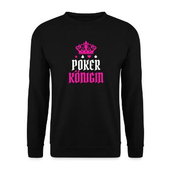 Queen Poker Statement Casino Joueurs professionnels Gamble - Sweat-shirt Unisexe - noir - Devant - Alina (178cm) & Michal (187cm)