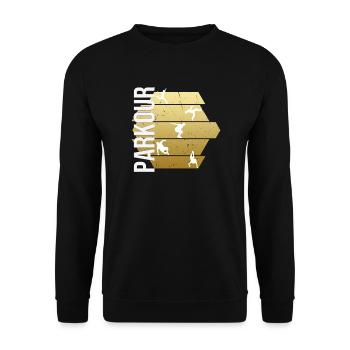Parkour - Unisex Pullover - Schwarz - Vorne - Alina (178cm) & Michal (187cm)
