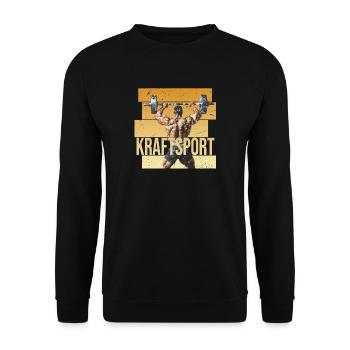 Kraftsport - Unisex Pullover - Schwarz - Vorne - Alina (178cm) & Michal (187cm)