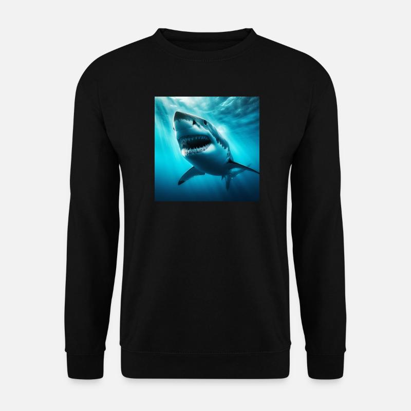 Weißer Hai - Unisex Pullover - Schwarz