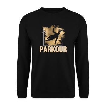 Parkour - Unisex Pullover - Schwarz - Vorne - Alina (178cm) & Michal (187cm)