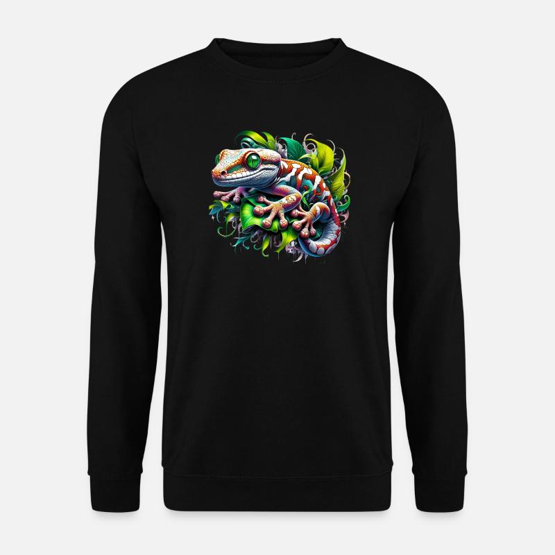 Gecko - Unisex Pullover - Schwarz
