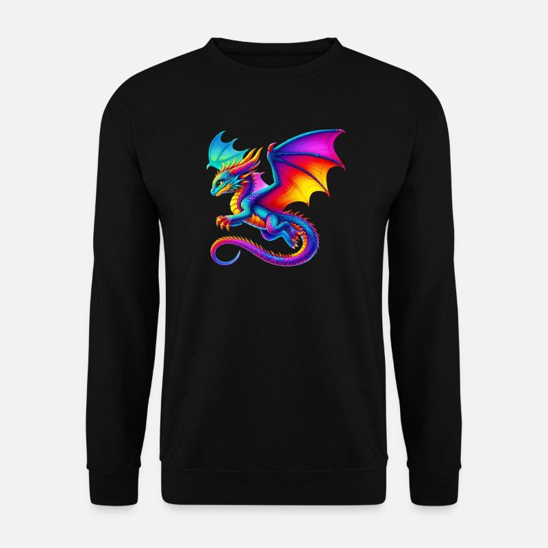 Drache - Unisex Pullover - Schwarz
