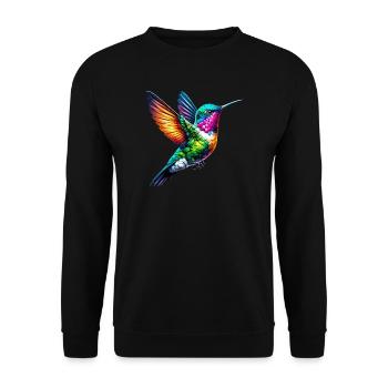 Colibri - Sweat-shirt Unisexe - noir - Devant - Alina (178cm) & Michal (187cm)