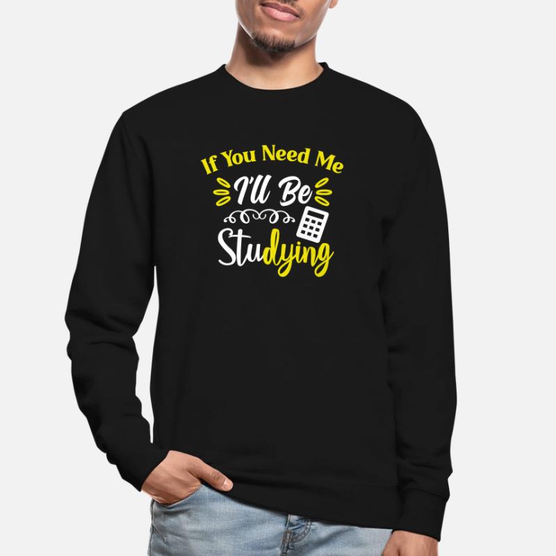Studying Students Learning Practice Assignment Exams Unisex Sweatshirt
