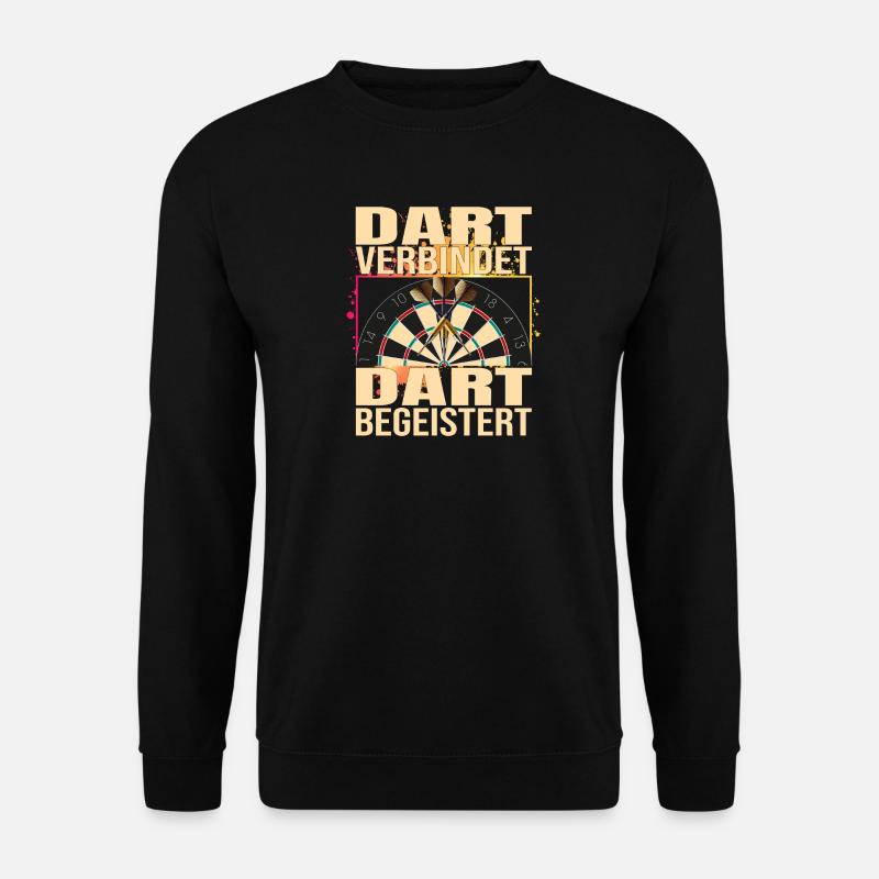 Dart verbindet - Dart Begeistert - Unisex Pullover - Schwarz