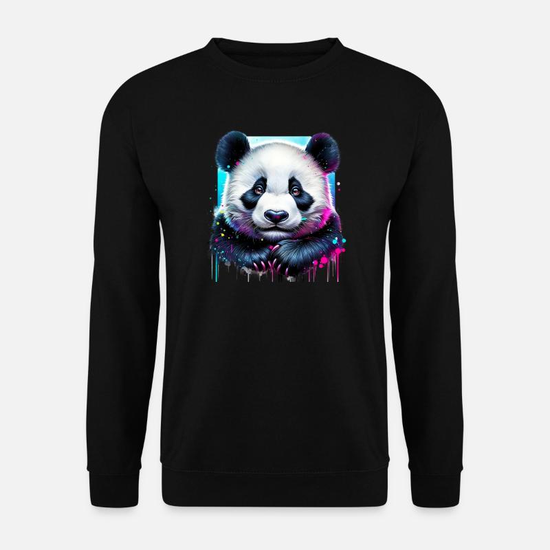 Panda - Unisex Sweatshirt - black
