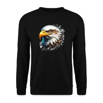 Aigle - Sweat-shirt Unisexe - noir - Devant - Alina (178cm) & Michal (187cm)