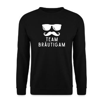 TEAM GROOM - Unisex Sweatshirt - black - Front - Alina (178cm) & Michal (187cm)