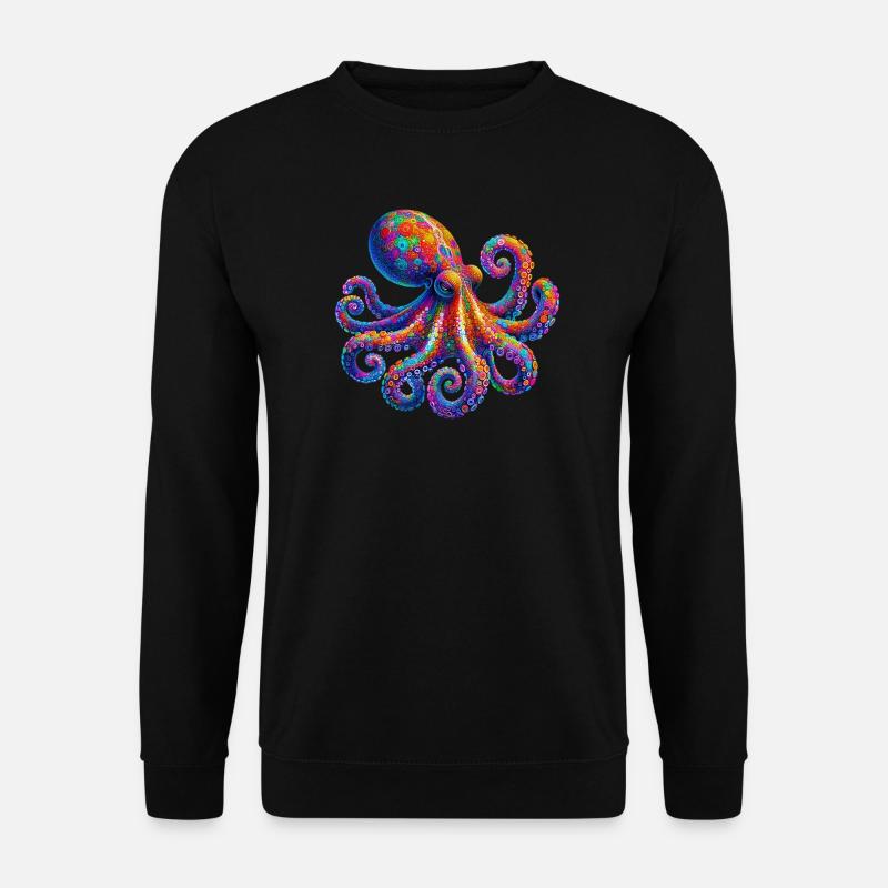 Krake - Unisex Pullover - Schwarz