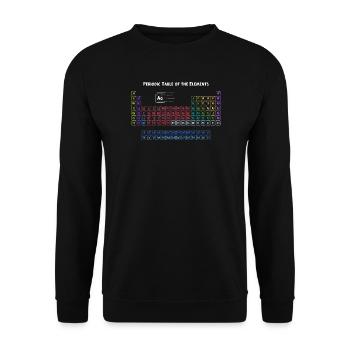 Periodic Table of the Elements - Unisex Sweatshirt - black - Front - Alina (178cm) & Michal (187cm)