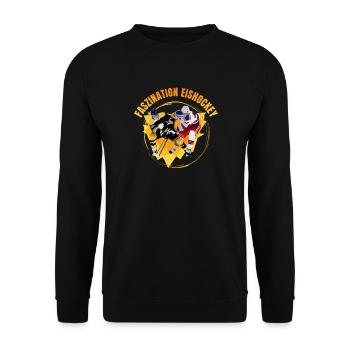 Faszination Eishockey - Unisex Pullover - Schwarz - Vorne - Alina (178cm) & Michal (187cm)