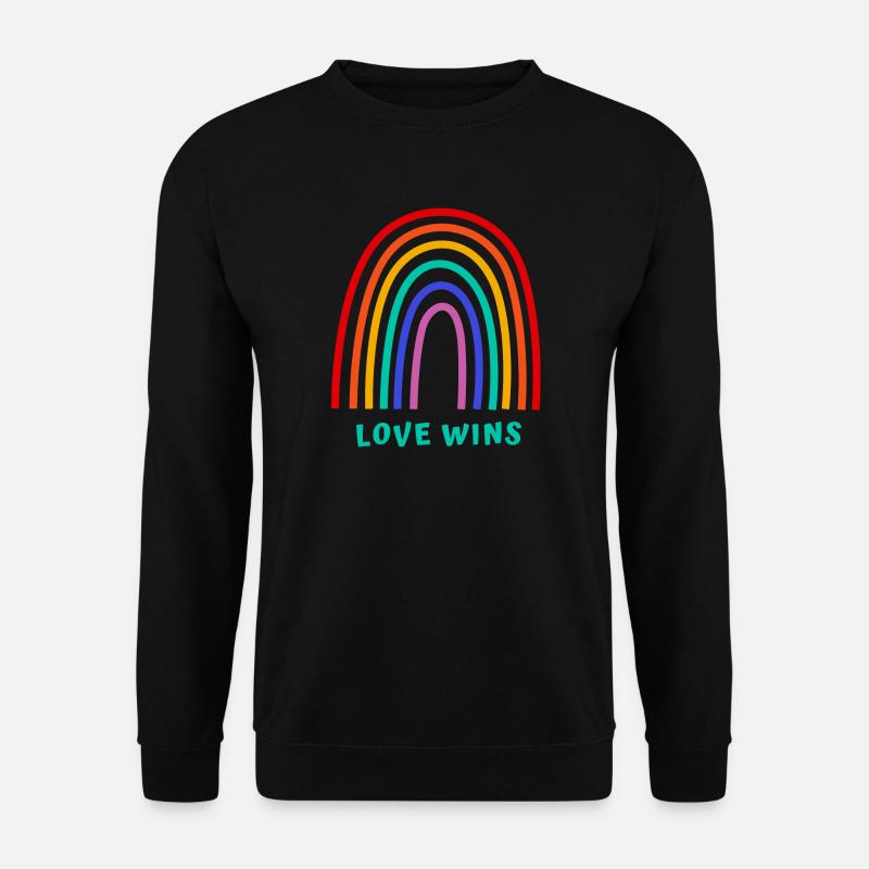 Liebe siegt - Unisex Pullover - Schwarz