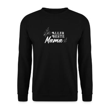 Allerbeste Mama - Muttertag - Unisex Pullover - Schwarz - Vorne - Alina (178cm) & Michal (187cm)