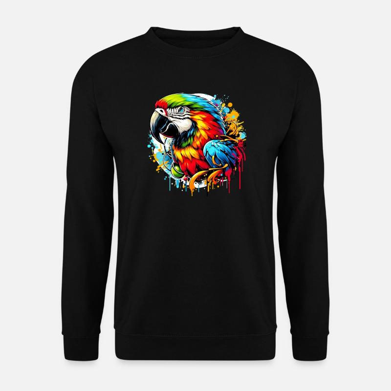 Papagei - Unisex Pullover - Schwarz