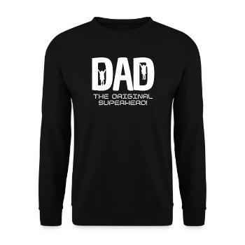 DAD - Unisex Sweatshirt - black - Front - Alina (178cm) & Michal (187cm)