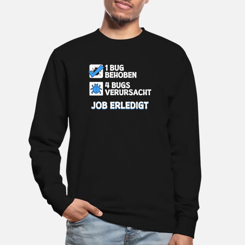 Développeur Coden skripting bugs debug correction de bugs Sweat-shirt Unisexe