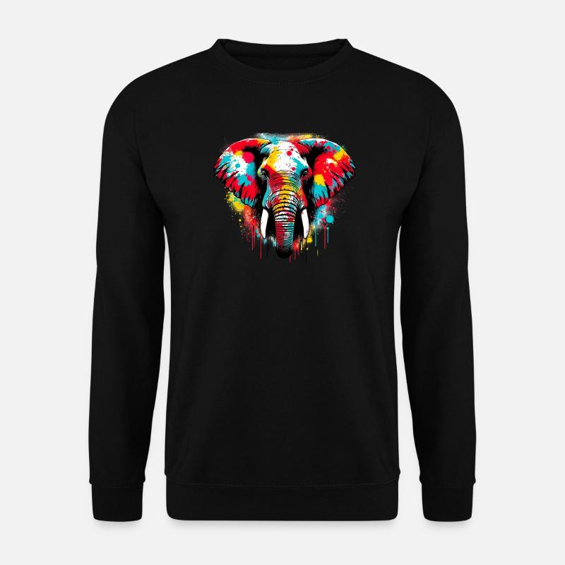 Elephant - Unisex Sweatshirt - black