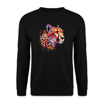 Gepard - Unisex Pullover - Schwarz - Vorne - Alina (178cm) & Michal (187cm)