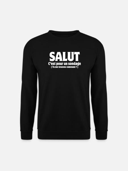 Hi, hello, pollster, poll - Unisex Sweatshirt - black