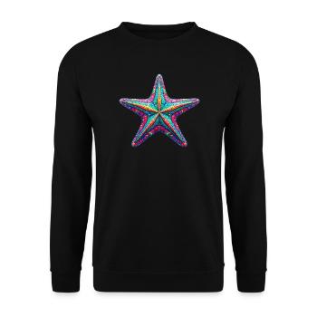 Étoile de mer - Sweat-shirt Unisexe - noir - Devant - Alina (178cm) & Michal (187cm)