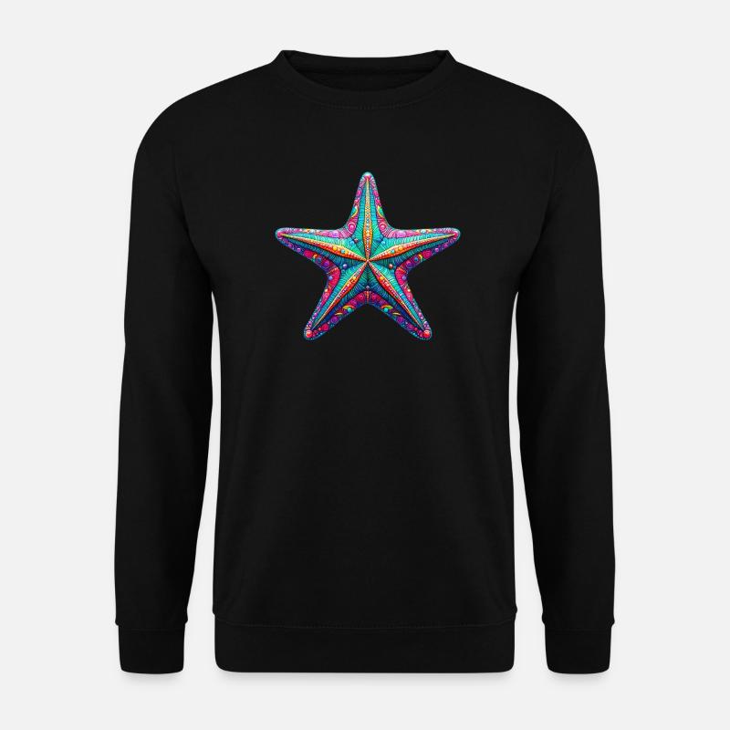 Seestern - Unisex Pullover - Schwarz