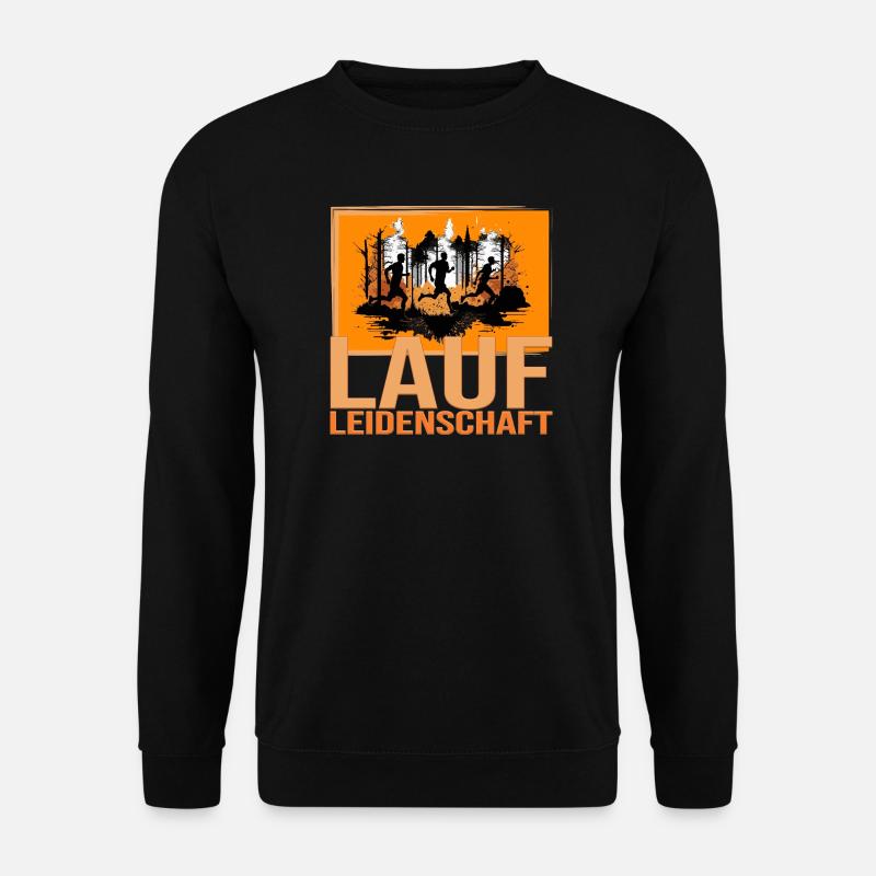 Lauf Leidenschaft - Unisex Pullover - Schwarz