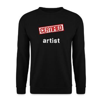 Artist - Unisex Sweatshirt - black - Front - Alina (178cm) & Michal (187cm)