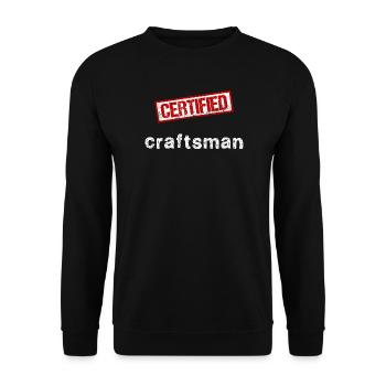 Handwerker - Unisex Pullover - Schwarz - Vorne - Alina (178cm) & Michal (187cm)