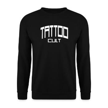 Tattoo Cult Inked Tribal Artist Studio - Unisex Pullover - Schwarz - Vorne - Alina (178cm) & Michal (187cm)