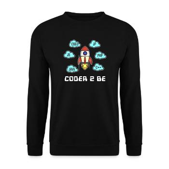 Developer Statement Css Php Java C++ Programmer - Unisex Sweatshirt - black - Front - Alina (178cm) & Michal (187cm)