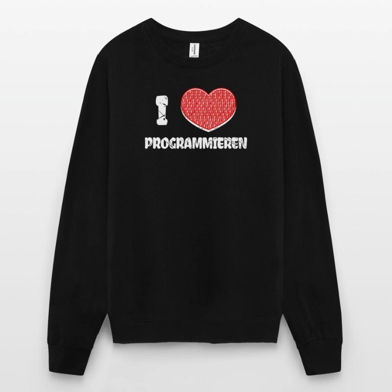 Developer Herz Programmierer Statement Informatik Unisex Pullover