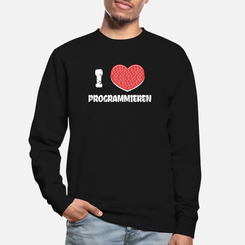 Developer Herz Programmierer Statement Informatik Unisex Pullover