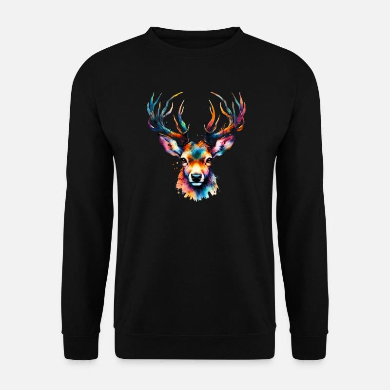 Deer - Unisex Sweatshirt - black