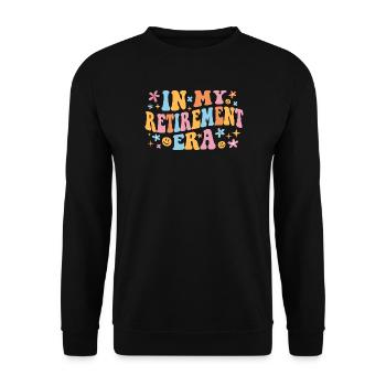 À l’époque de ma retraite, j’ai - Sweat-shirt Unisexe - noir - Devant - Alina (178cm) & Michal (187cm)