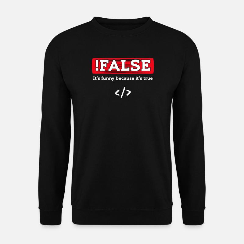 Debug Skripting Statement Developer Code Nerd - Unisex Pullover - Schwarz