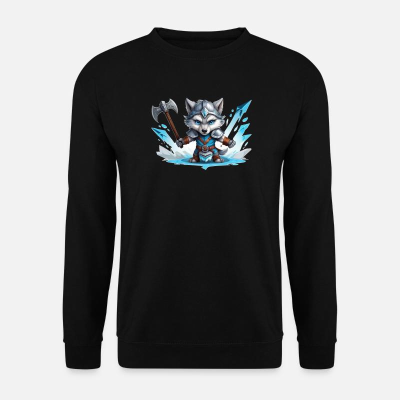 Viking Wolf Warrior - Unisex Pullover - Schwarz