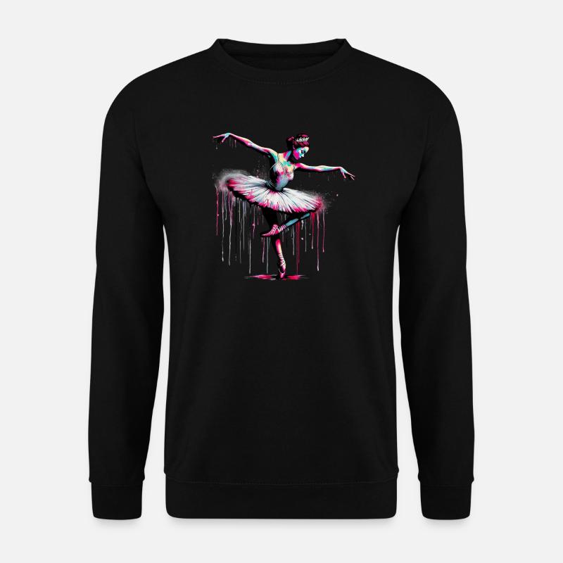 Ballet dancer with tutu - Unisex Sweatshirt - black