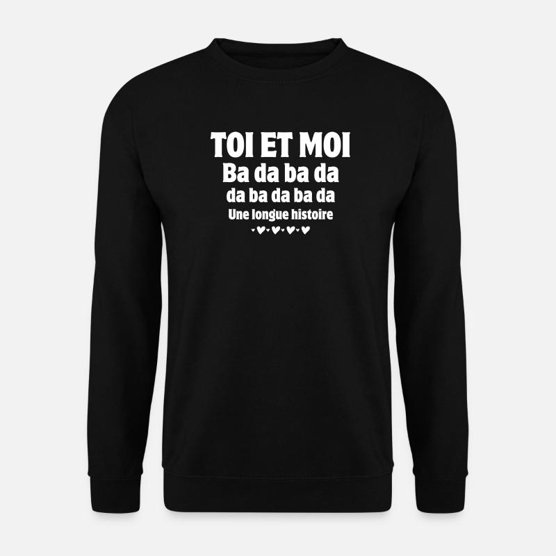 Wedding anniversary, sincere love, lovers - Unisex Sweatshirt - black
