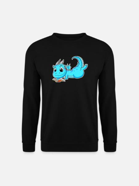 Dragon Book Reading - Unisex Sweatshirt - black