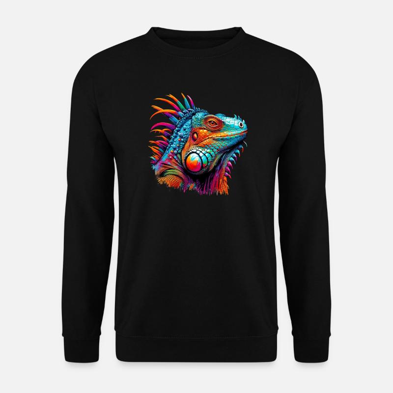Leguan - Unisex Pullover - Schwarz
