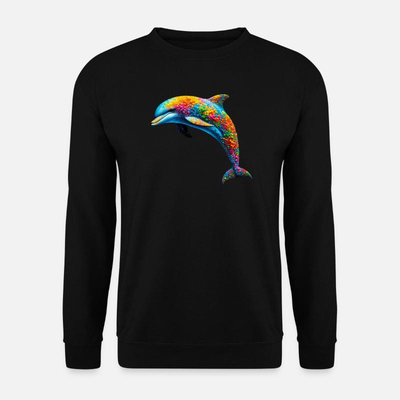 Dolphin - Unisex Sweatshirt - black