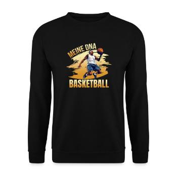 Meine DNA - Basketball - Unisex Pullover - Schwarz - Vorne - Alina (178cm) & Michal (187cm)
