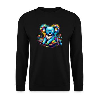 Koala - Sweat-shirt Unisexe - noir - Devant - Alina (178cm) & Michal (187cm)