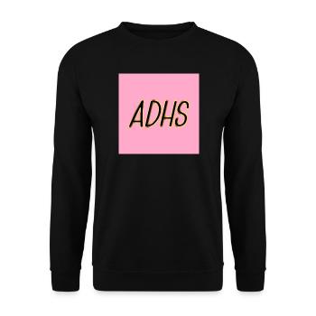 ADHS Psychologie - Unisex Pullover - Schwarz - Vorne - Alina (178cm) & Michal (187cm)