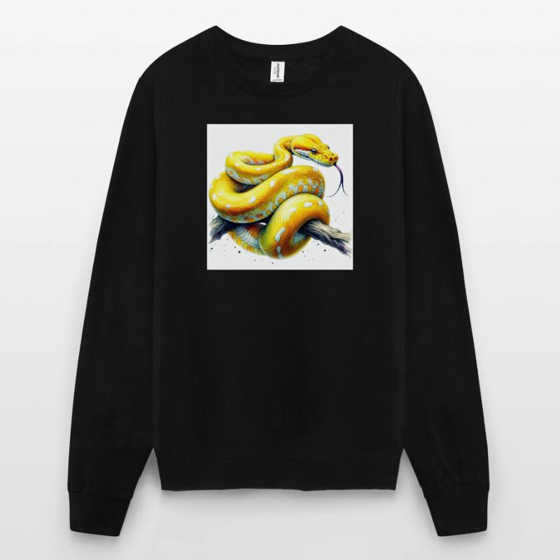 Yellow python Unisex Sweatshirt