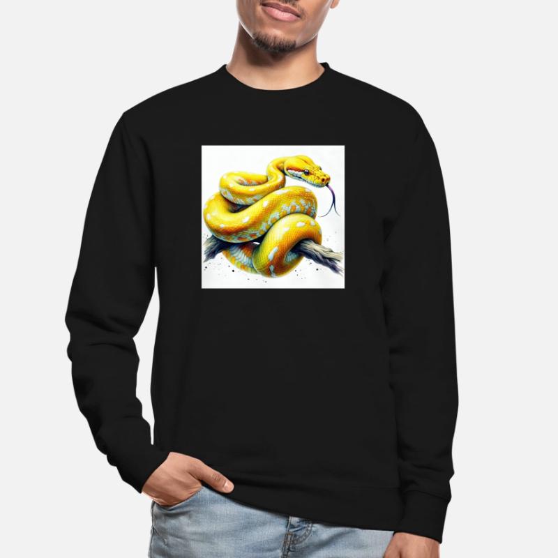 Yellow python Unisex Sweatshirt